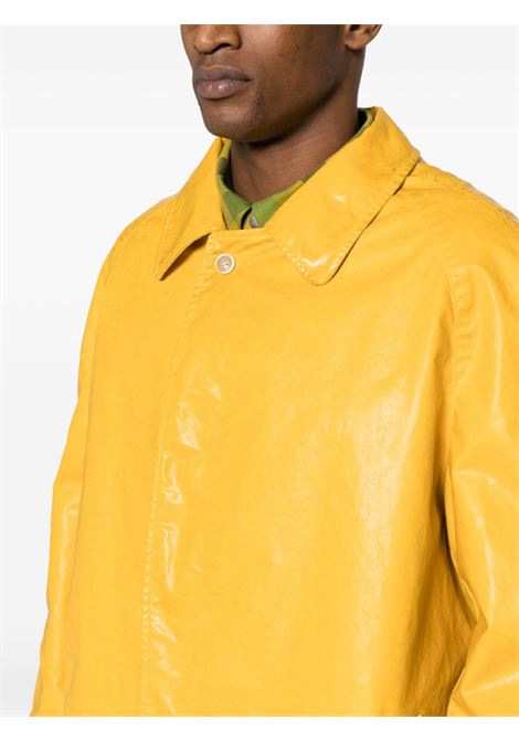trench lungo uomo giallo in poliuretano MAISON MARGIELA | S50AH0130 S48398174
